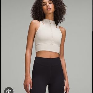 lululemon athletica Beige High-Neck Crop Top